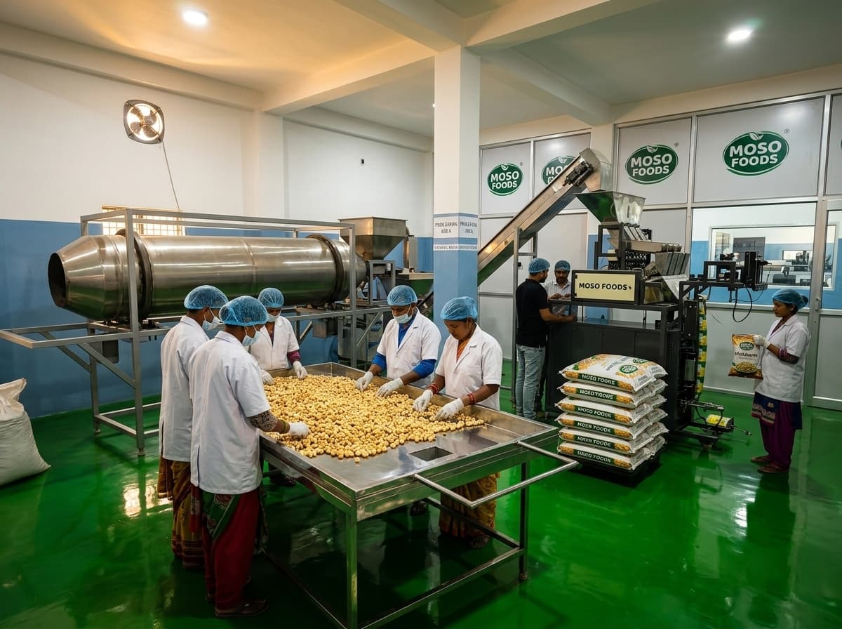 Moso Foods Continuous Roasting & Packaging Facility in Katihar, Bihar